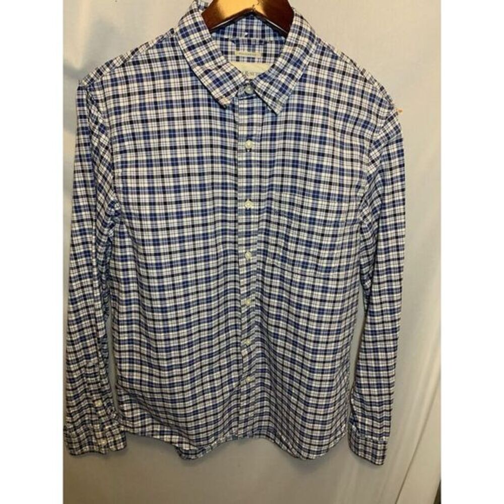 Mens M Denim & Supply Ralph Lauren Plaid Blue Multicolor Button Down Long Sleeve